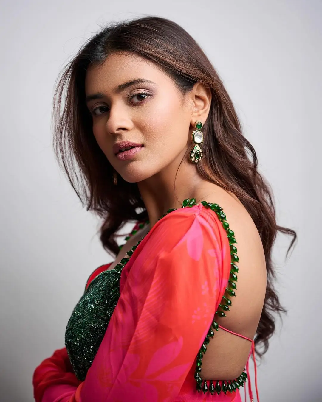 INDIAN ACTRESS HEBAH PATEL IMAGES IN RED GOWN 6